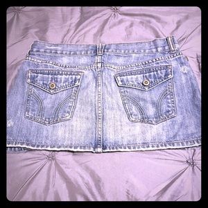 Hollister jean skirt
